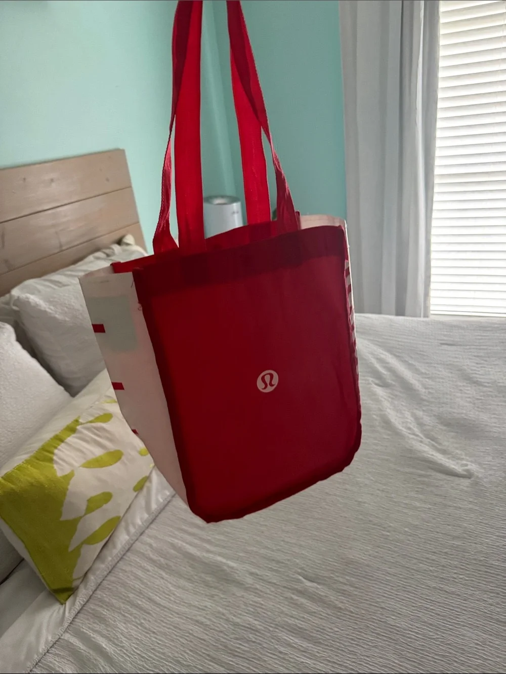 lululemon athletica Bright Red Logo Tote